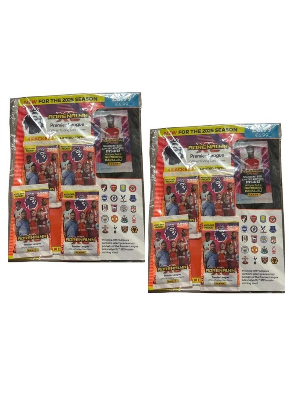 Panini Adrenalyn XL Premier League Trading Card Starter Pack Binder 2 Pack New